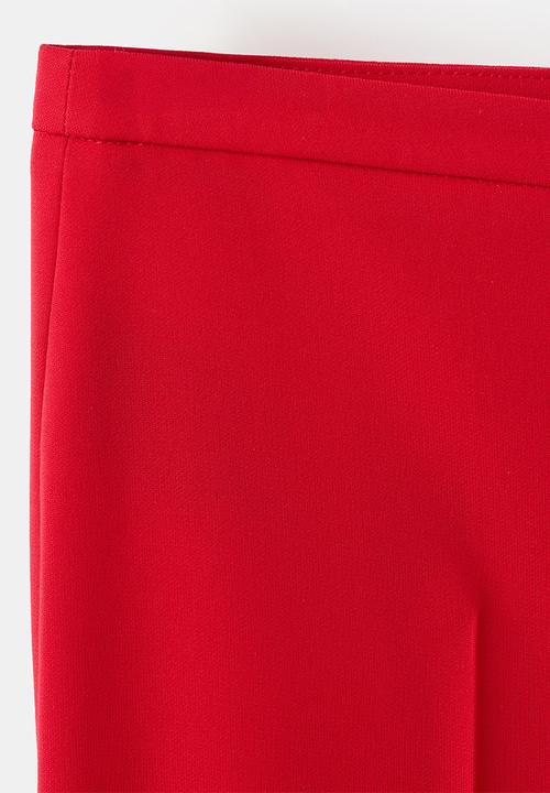 MANGO - Trousers iguana- red