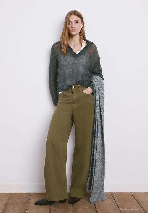 MANGO - Jeans clemence - beige/khaki