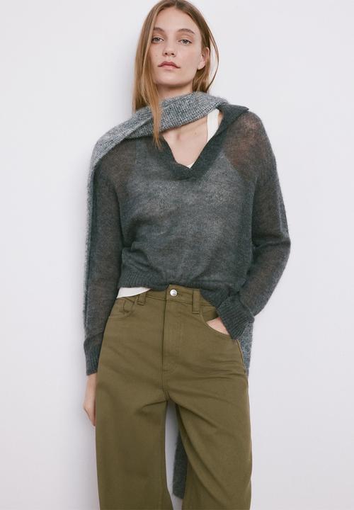 MANGO - Jeans clemence - beige/khaki