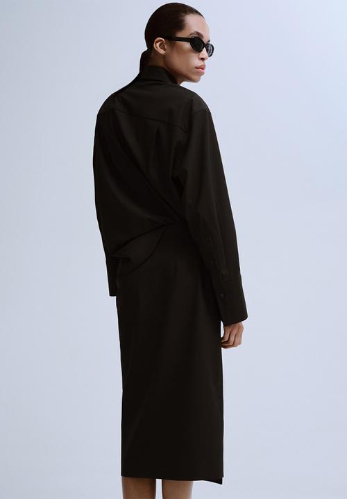 MANGO - Skirt aura - dark brown
