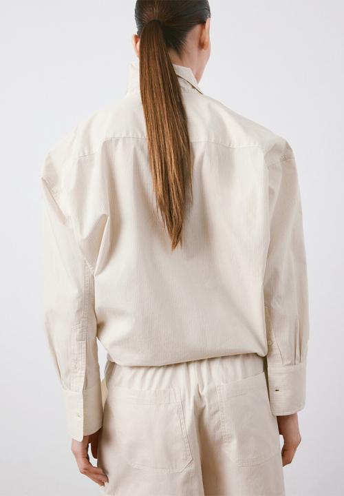 MANGO - Shirt franca- light beige