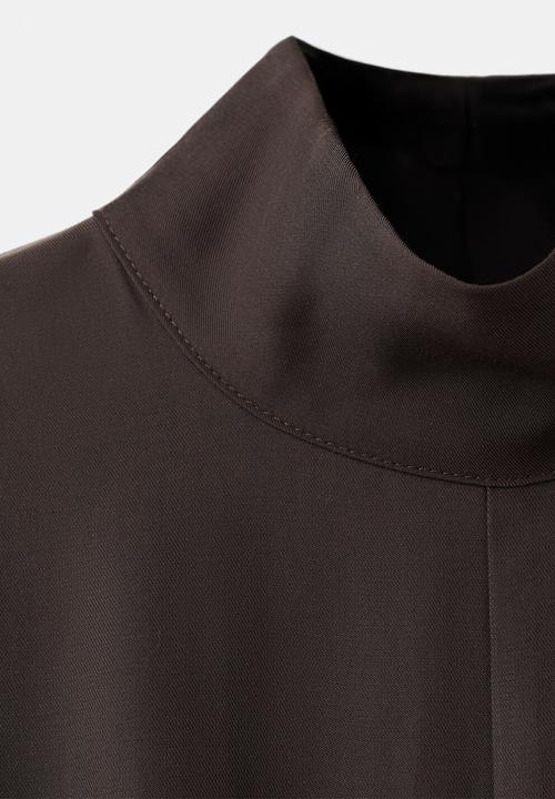 MANGO - Jumpsuit vera- dark brown