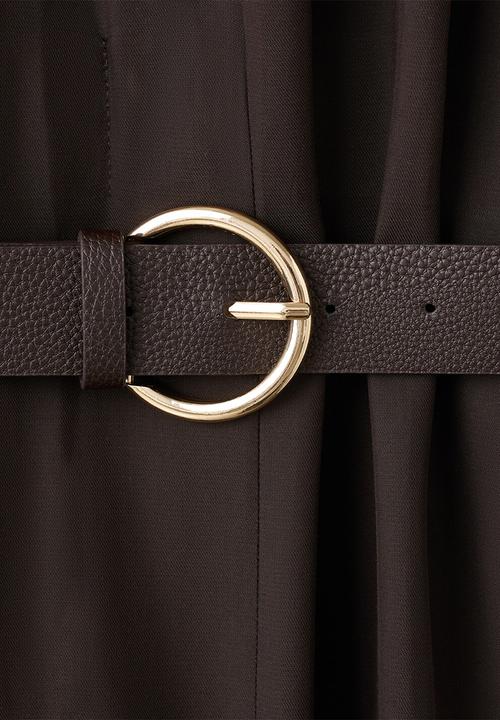 MANGO - Jumpsuit vera- dark brown