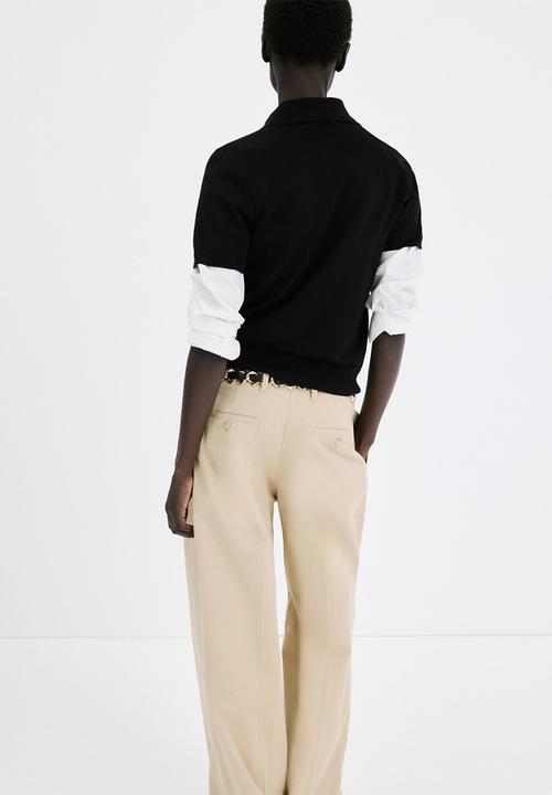 MANGO - Sweater surimi- black