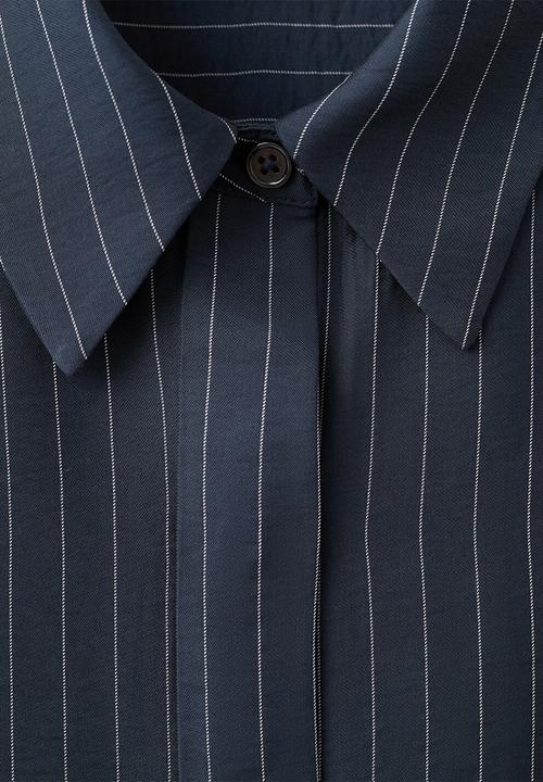 MANGO - Shirt beli- navy