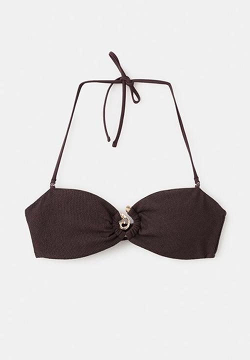 MANGO - Bikini top sifnos- brown