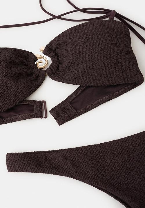 MANGO - Bikini top sifnos- brown