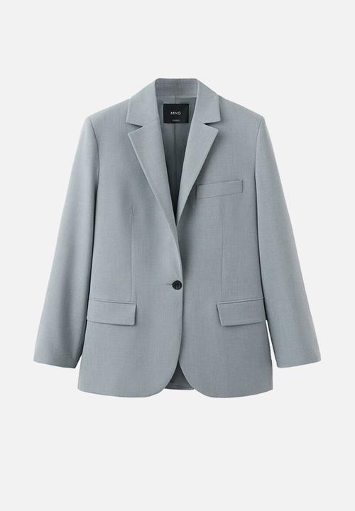 MANGO - Blazer nat- medium blue