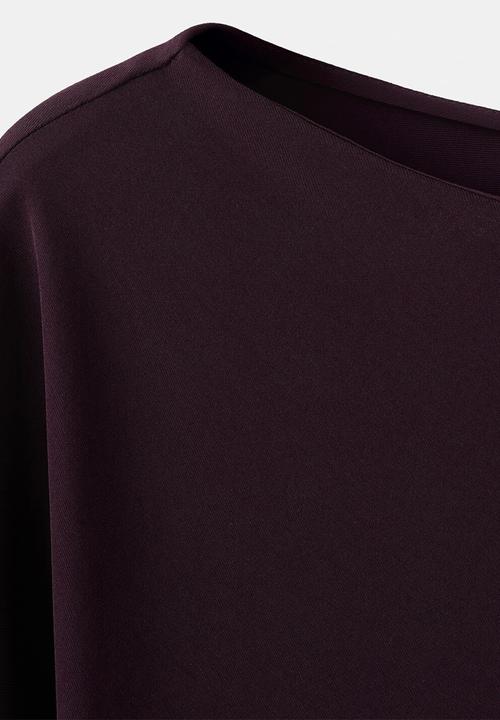 MANGO - Dress bety - dark red