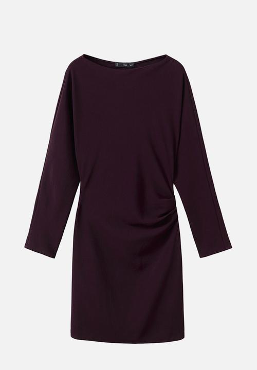 MANGO - Dress bety - dark red
