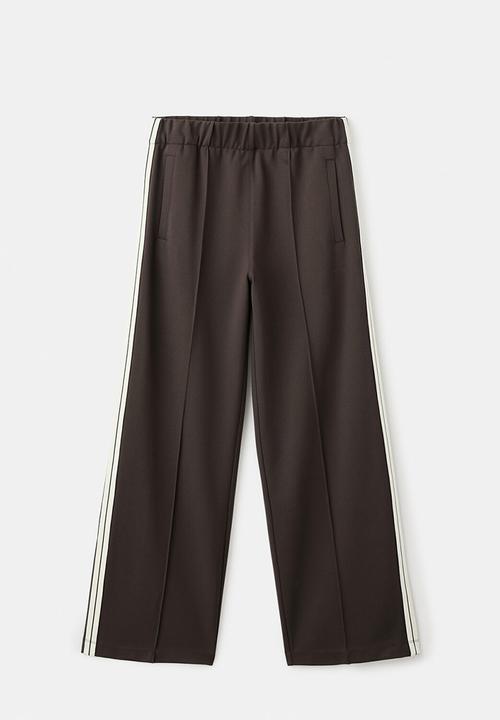 MANGO - Trousers tri - brown