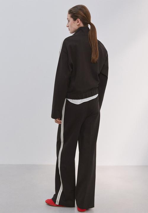 MANGO - Trousers tri - brown