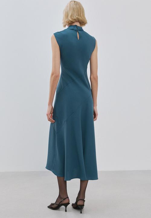 MANGO - Dress coco- medium blue