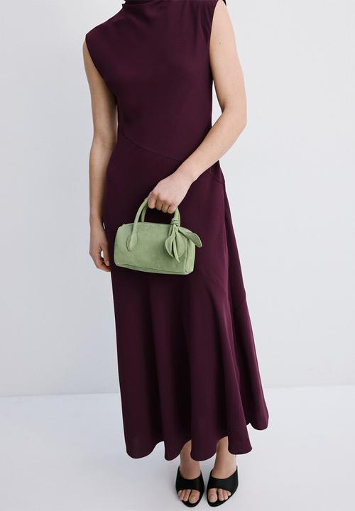 MANGO - Dress coco- dark red