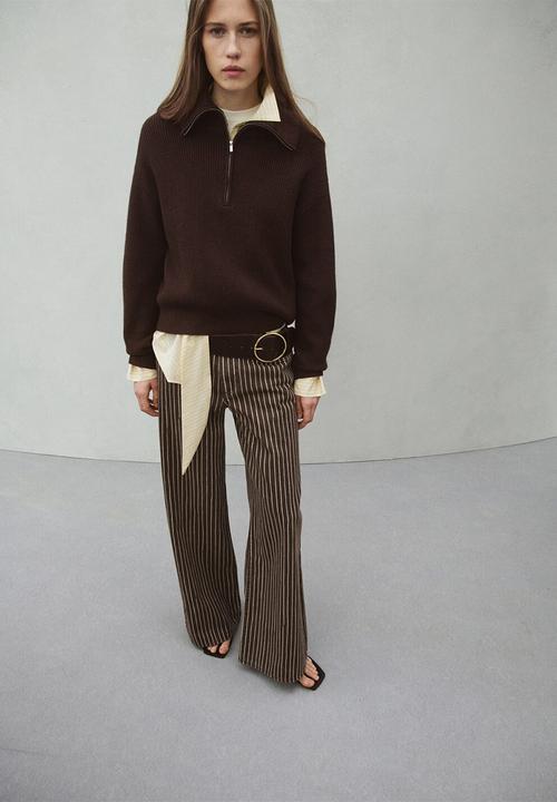 MANGO - Jeans florchi- dark brown