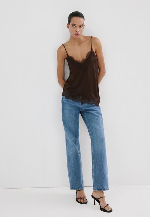 MANGO - Jeans matilda- open blue