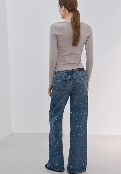 MANGO - Jeans caribe- open blue