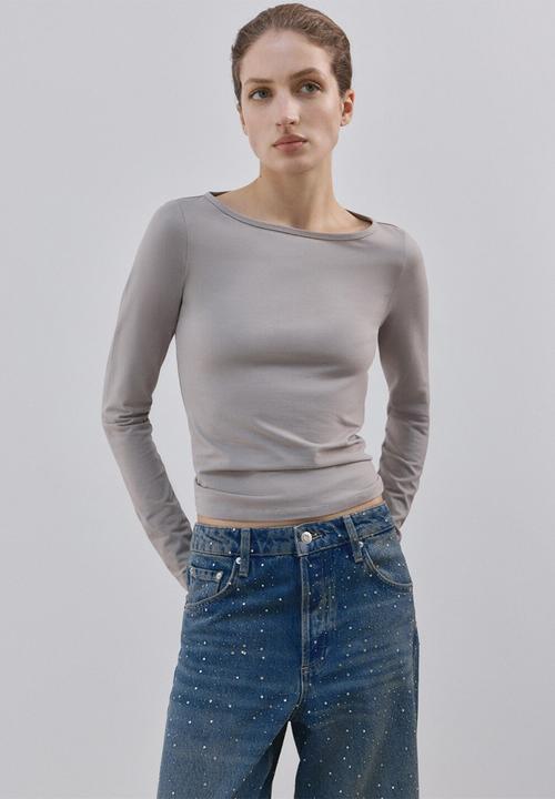 MANGO - Jeans caribe- open blue