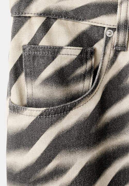 MANGO - Jeans zebri- natural