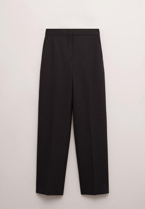 MANGO - Trousers helsinki- dark purple