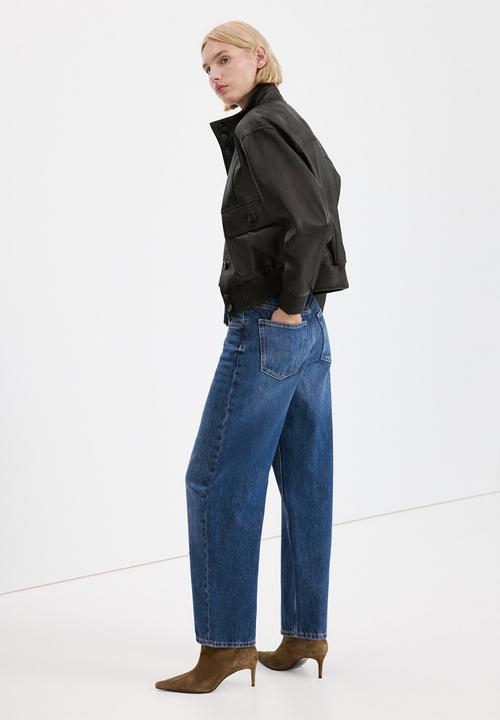 MANGO - Jeans bet  -  open blue