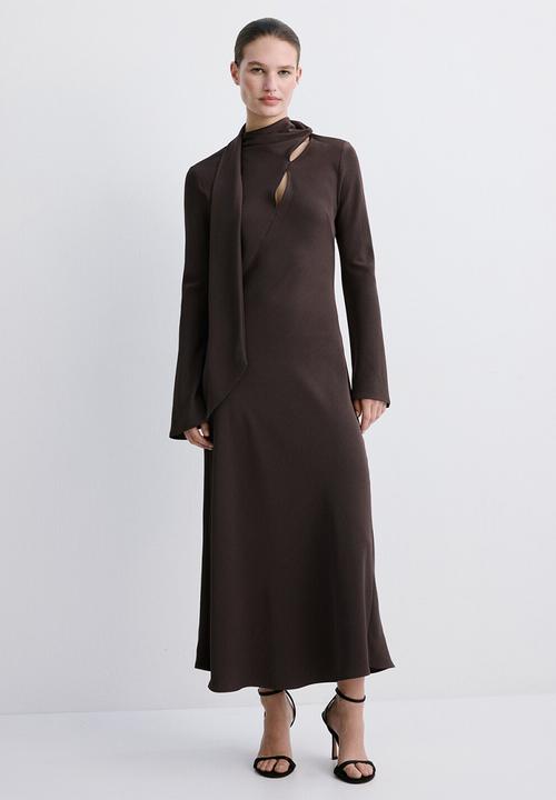 MANGO - Dress neni- brown