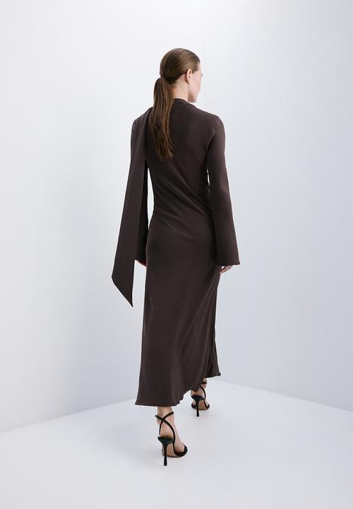 MANGO - Dress neni- brown