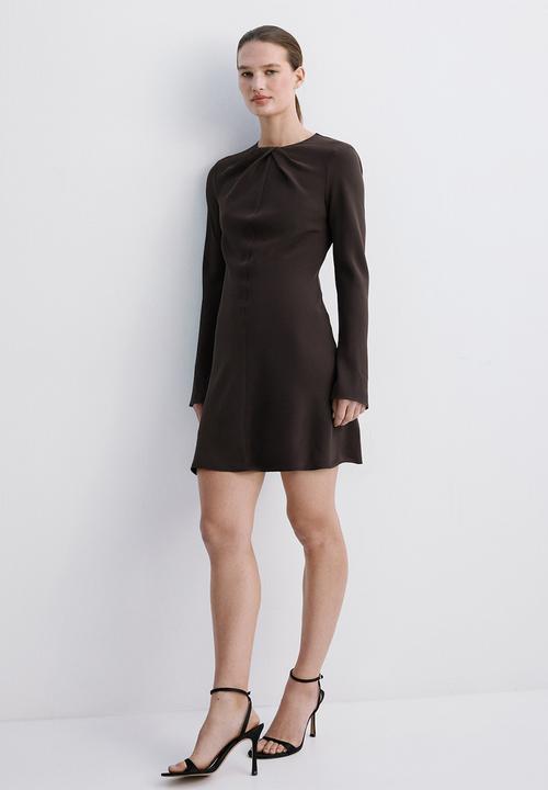 MANGO - Dress sabi- brown