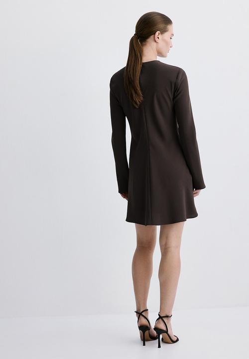 MANGO - Dress sabi- brown
