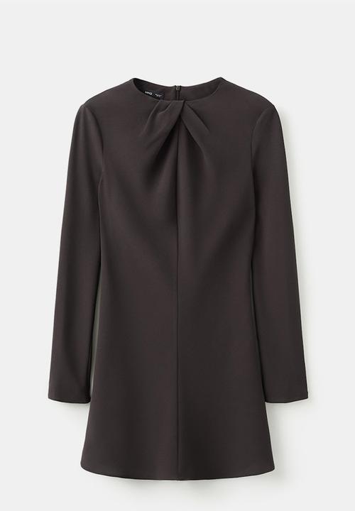 MANGO - Dress sabi- brown