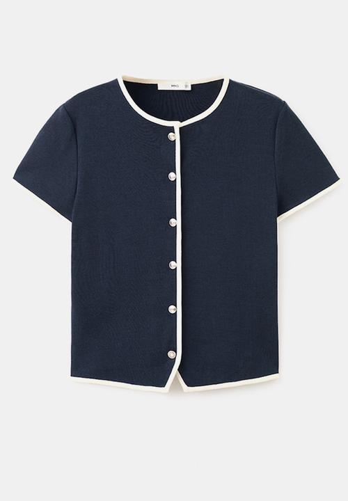 MANGO - T-shirtportbi - midnight navy