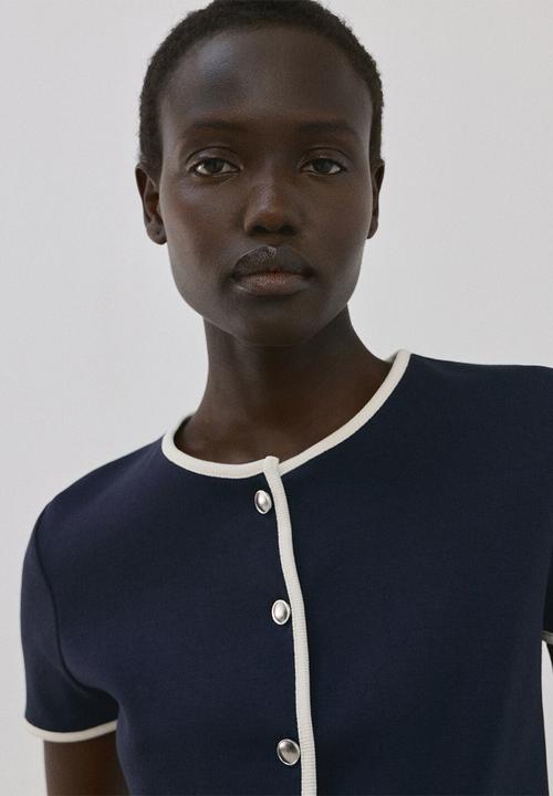 MANGO - T-shirtportbi - midnight navy