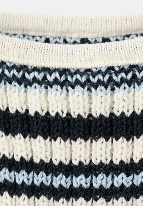 MANGO - Top mina- medium blue