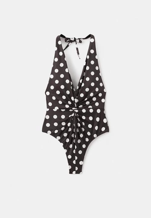 MANGO - Swimsuit amalfi- brown