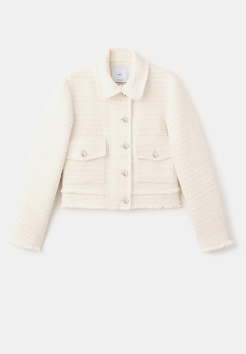 MANGO - Jacket ruti - light beige