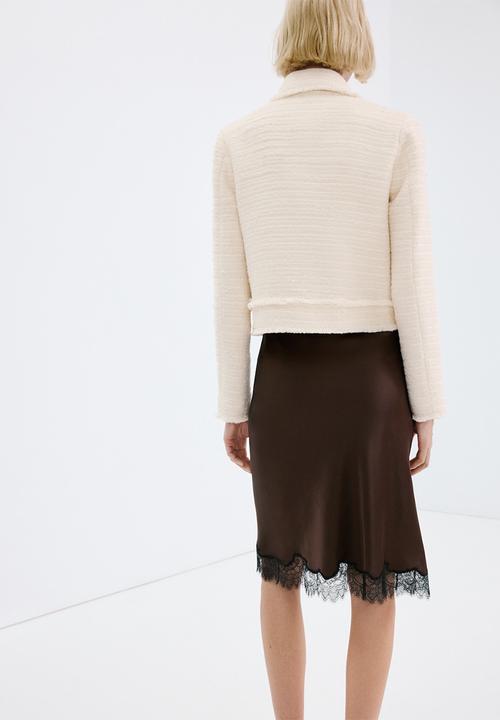MANGO - Jacket ruti - light beige