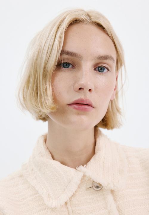 MANGO - Jacket ruti - light beige