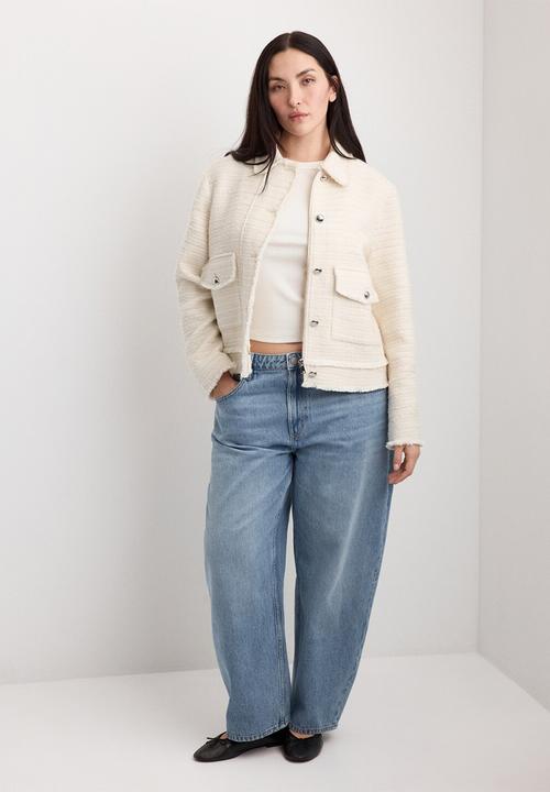 MANGO - Jacket ruti - light beige