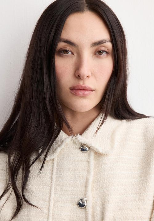 MANGO - Jacket ruti - light beige