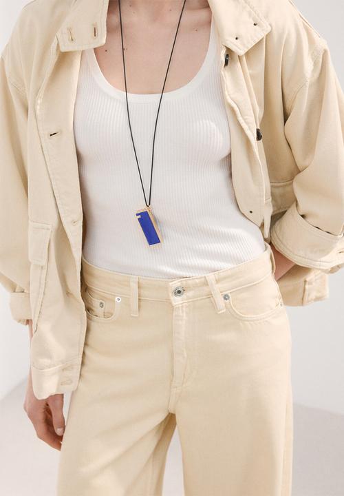 MANGO - Jeans iris- light/pastel yellow