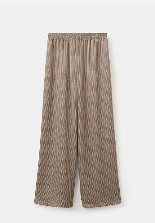 MANGO - Trousers ideale- medium brown