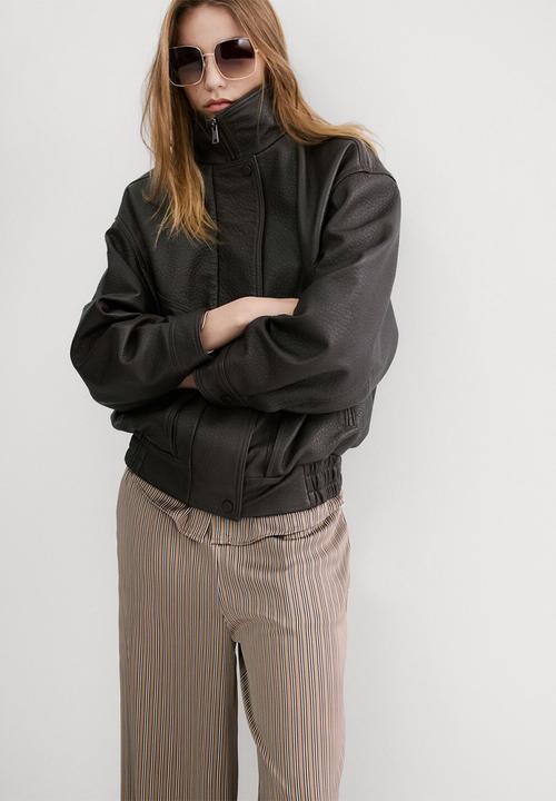 MANGO - Trousers ideale- medium brown