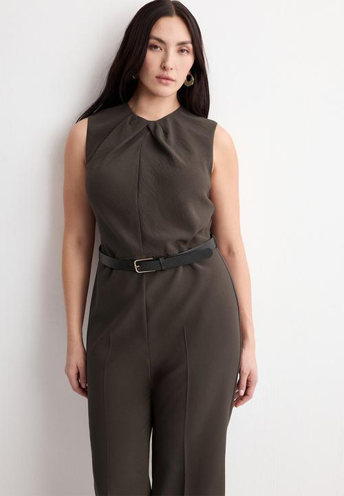 MANGO - Jumpsuit sabina- brown