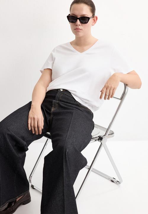 MANGO - Plus t-shirtritapi - white