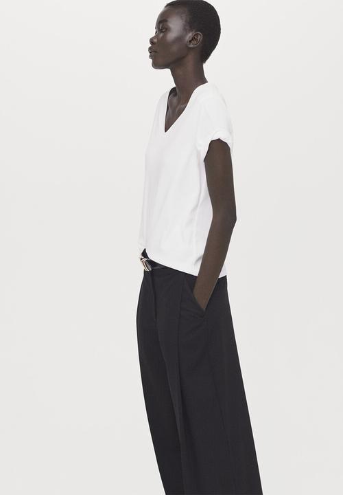 MANGO - T-shirtritapi - white