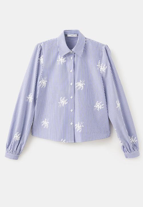 MANGO - Shirt maja- light/pastel blue