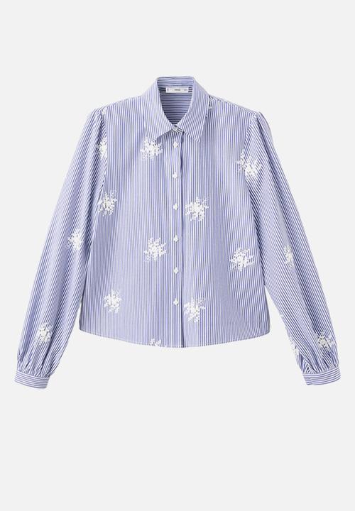 MANGO - Shirt maja- light/pastel blue