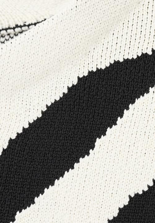 MANGO - Sweater cebrina- black