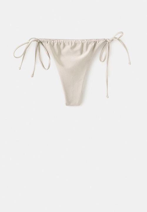 MANGO - Bikini pantie mermaid- light/pastel gray