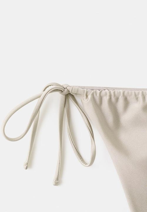 MANGO - Bikini pantie mermaid- light/pastel gray